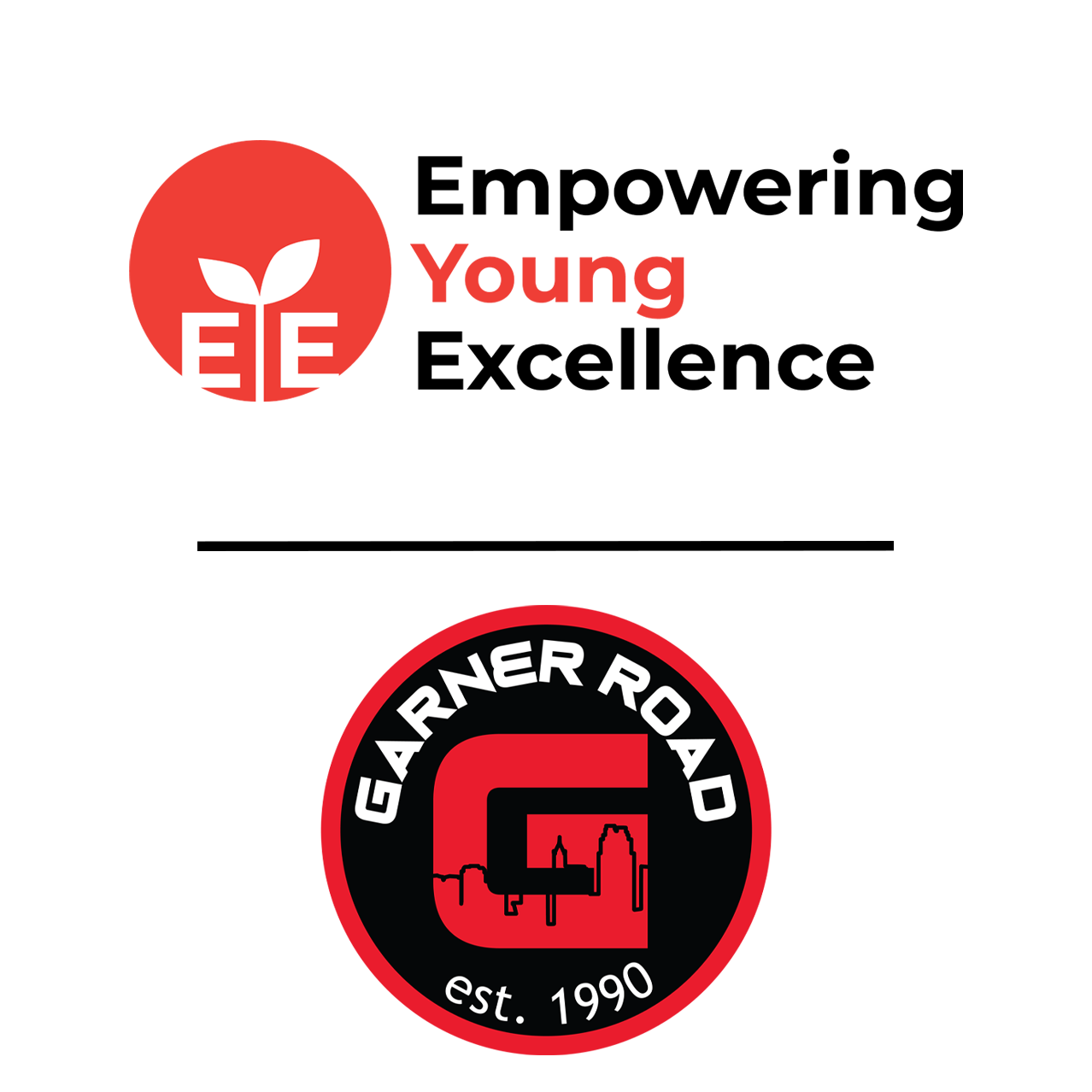 EYE and Garner Road Basketball logos